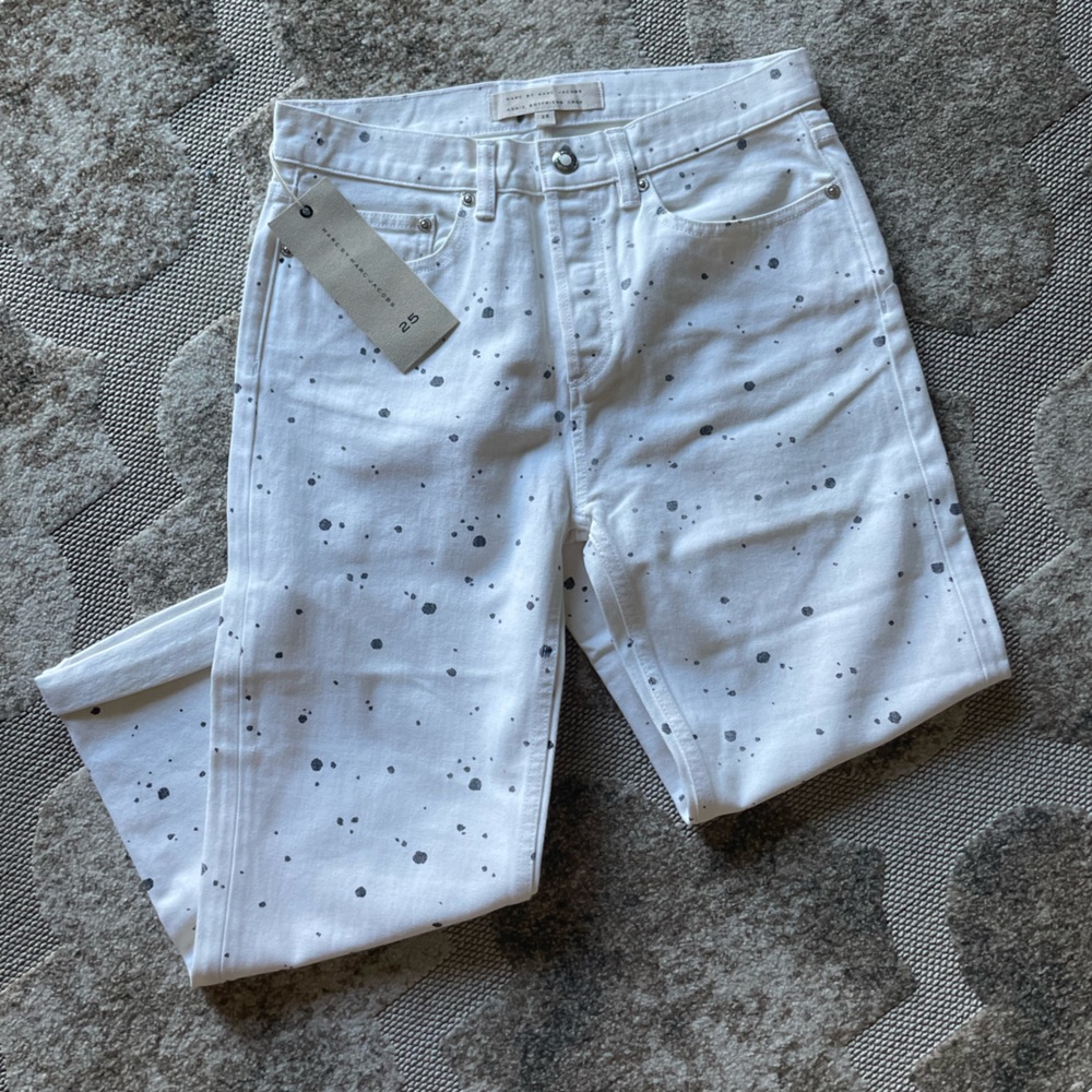 Marc Jacobs Polka Dots Annie Boyfriend Crop